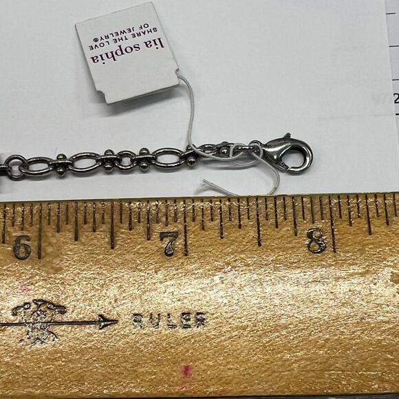 Multicolored Stone Silver-tone Lia Sophia Bracelet - Picture 3 of 5